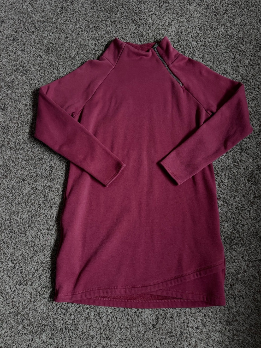 Athleta Deep Wine Cozy Fleece Pullover